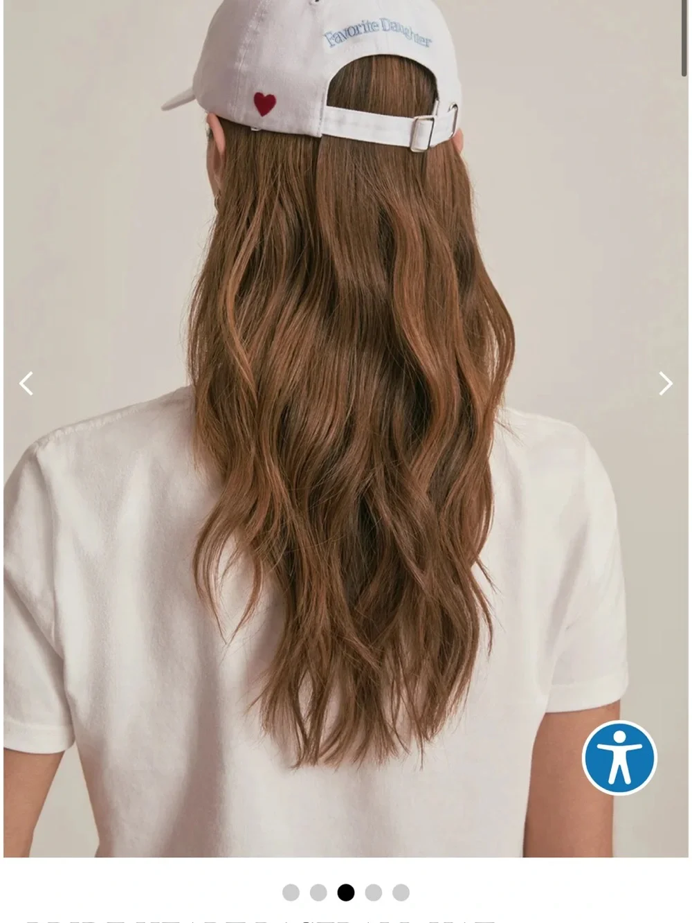 Bride Hat - White with Light Blue Embroidery (favorite daughter) - New/not worn